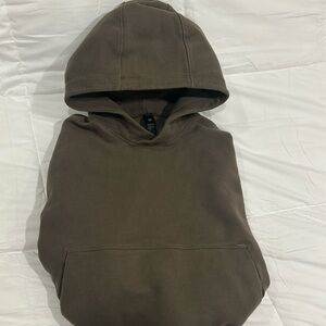 Brown Lululemon Steady State Pullover Hoodie.
